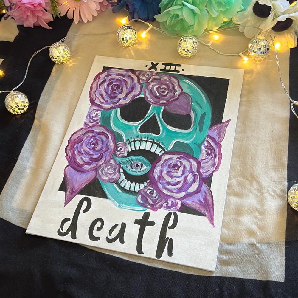 Tarot Card Death Painting